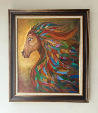 Colorful Horse Head